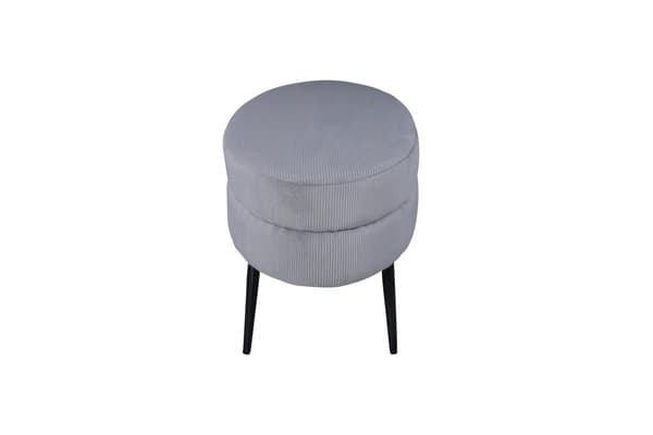 FURNLUX OTTOMAANI OTTO VAALEANHARMAA & MUSTA 100CM