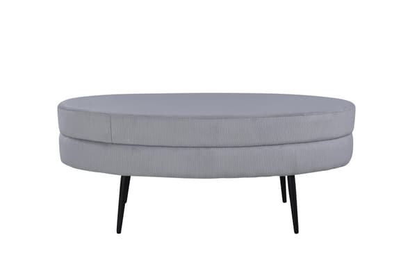 FURNLUX OTTOMAANI OTTO VAALEANHARMAA & MUSTA 100CM
