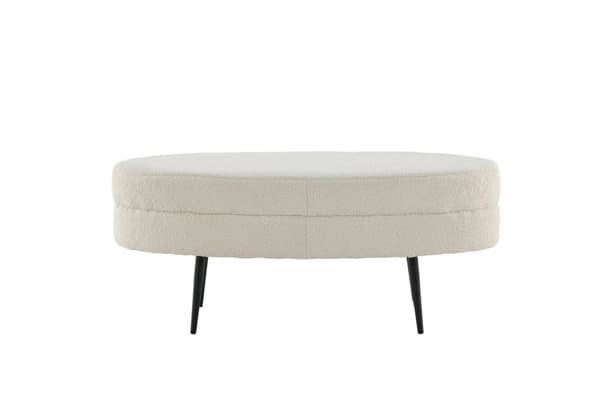 FURNLUX OTTOMAANI OTTO CREME & BLACK 100CM