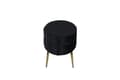 Miniatyrbillede 3 af 10: FURNLUX OTTOMAN OTTO SORT & GULD 100CM