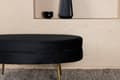 Miniatyrbillede 6 af 10: FURNLUX OTTOMAN OTTO SORT & GULD 100CM