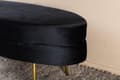 Miniatyrbillede 7 af 10: FURNLUX OTTOMAN OTTO SORT & GULD 100CM