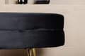 Miniatyrbillede 8 af 10: FURNLUX OTTOMAN OTTO SORT & GULD 100CM