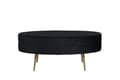 Miniatyrbillede 2 af 10: FURNLUX OTTOMAN OTTO SORT & GULD 100CM