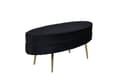 Miniatyrbillede 1 af 10: FURNLUX OTTOMAN OTTO SORT & GULD 100CM