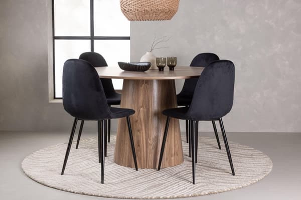 FURNLUX SPISEBORD LANZO VALNØD 120CM