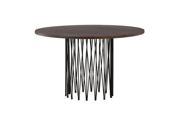 FURNLUX MATBORD STEN VALNÖT & SVART 120CM