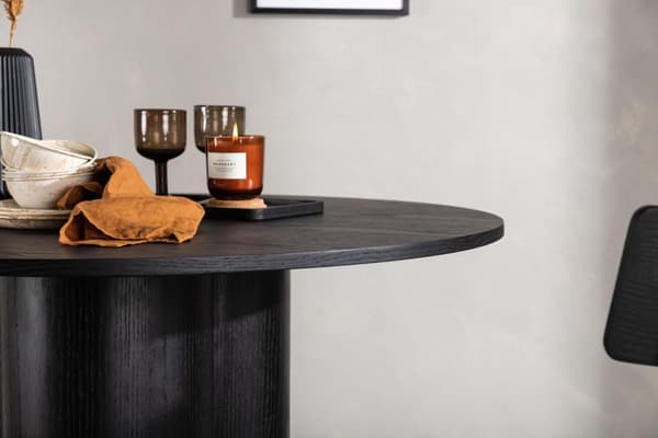 FURNLUX RUOKAPÖYTÄ OLIVIA MUSTA 110CM