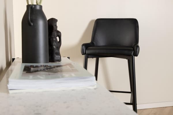 FURNLUX BAARIJAKKARA PLAZA KIILTÄVÄ MUSTA & MUSTA 48CM