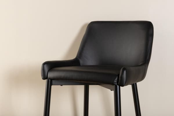 FURNLUX BAARIJAKKARA PLAZA KIILTÄVÄ MUSTA & MUSTA 48CM