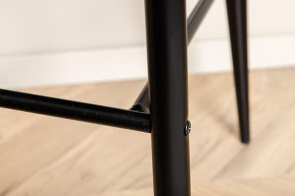 FURNLUX BAARIJAKKARA PLAZA KIILTÄVÄ MUSTA & MUSTA 48CM