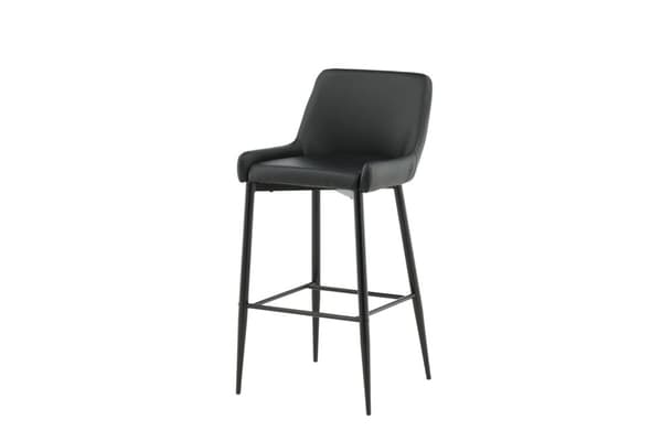 FURNLUX BAARIJAKKARA PLAZA KIILTÄVÄ MUSTA & MUSTA 48CM