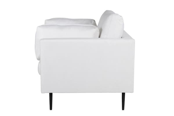 FURNLUX FÅTÖLJ BOM VIT & SVART 110CM