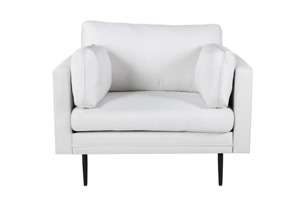FURNLUX FÅTÖLJ BOM VIT & SVART 110CM