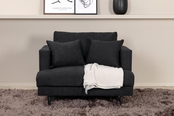 FURNLUX NOJATUOLI SOFIA MUSTA 104CM