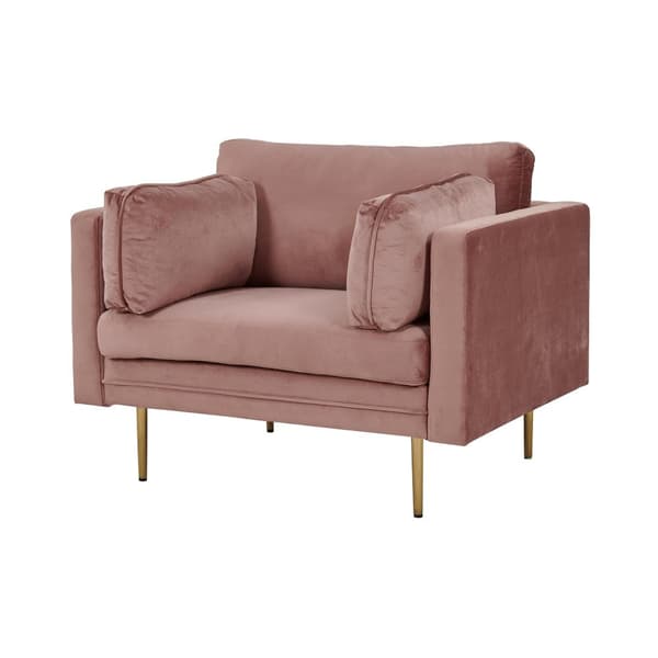 FURNLUX NOJATUOLI BOOM PINKKI & KULTA 110CM