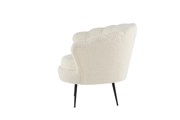 FURNLUX FÅTÖLJ CALAIS VIT & SVART 83CM