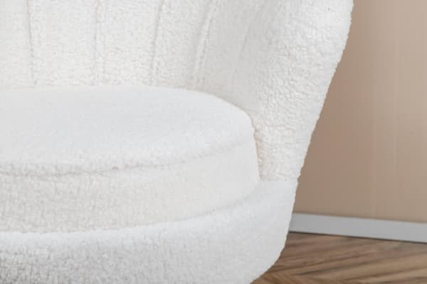 FURNLUX FÅTÖLJ CALAIS VIT & SVART 83CM