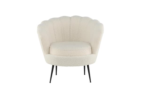 FURNLUX FÅTÖLJ CALAIS VIT & SVART 83CM