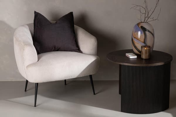 FURNLUX NOJATUOLI DERRY BEIGE & MUSTA 70CM