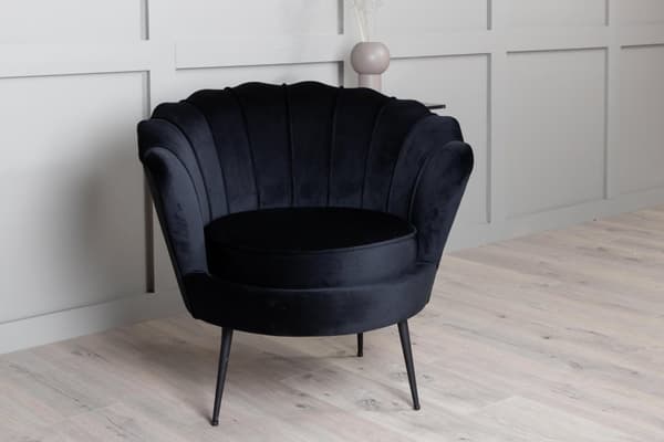 FURNLUX FÅTÖLJ CALAIS SVART 83CM
