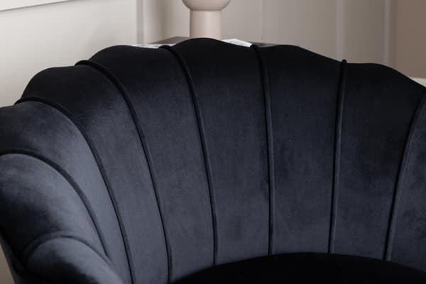 FURNLUX FÅTÖLJ CALAIS SVART 83CM