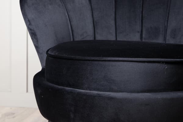 FURNLUX FÅTÖLJ CALAIS SVART 83CM