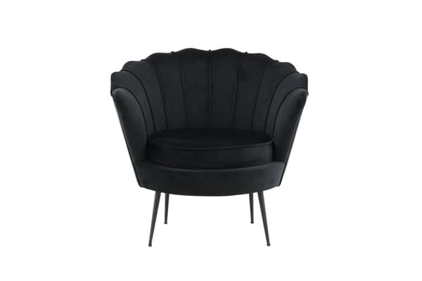 FURNLUX FÅTÖLJ CALAIS SVART 83CM