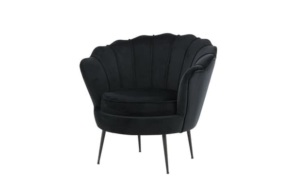 FURNLUX FÅTÖLJ CALAIS SVART 83CM