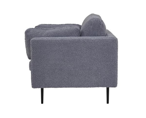 FURNLUX FÅTÖLJ BOOM GRÅ & SVART 110CM