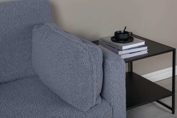 FURNLUX FÅTÖLJ BOOM GRÅ & SVART 110CM