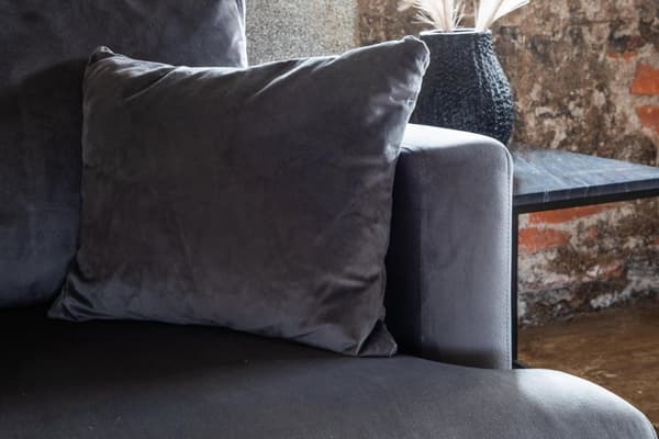 FURNLUX FÅTÖLJ SOFIA MÖRKGRÅ & SVART 104CM