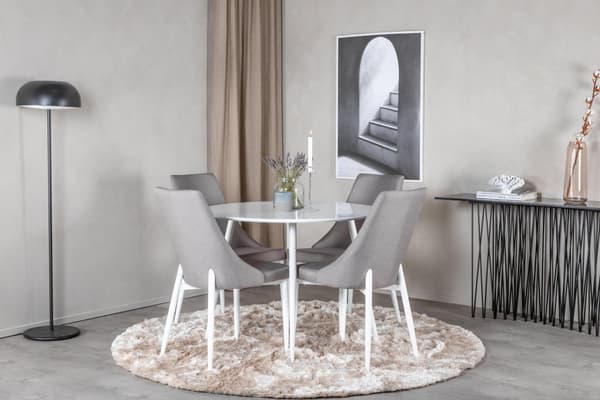 FURNLUX SPISEBORD PLAZA HVID 100CM