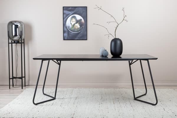 FURNLUX RUOKAPÖYTÄ PETRA MUSTA 90CM