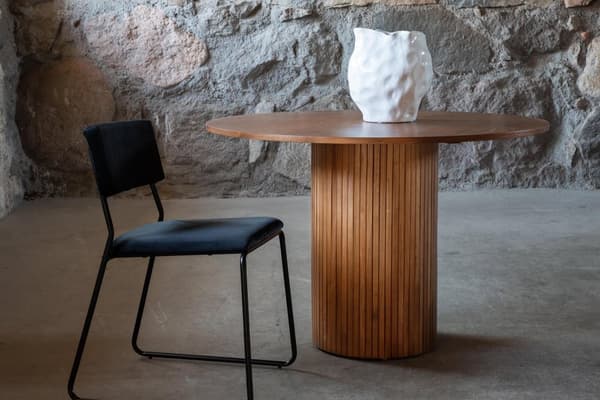 FURNLUX MATBORD BIANCA VALNÖT 110CM