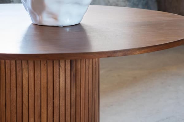 FURNLUX MATBORD BIANCA VALNÖT 110CM