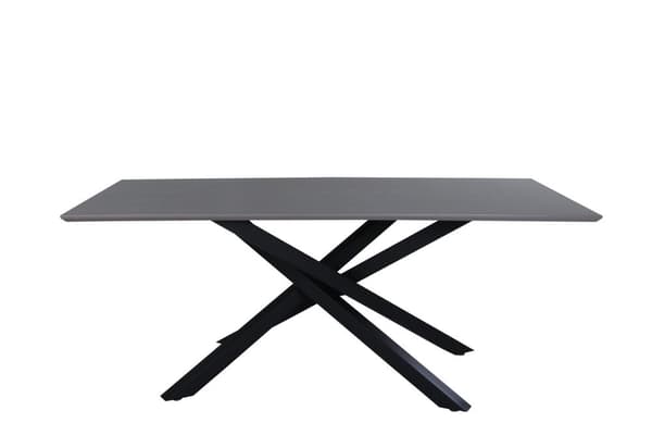 FURNLUX SPISEBORD PIAZZA GRÅ & SORT 90CM