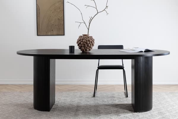 FURNLUX MATBORD BIANCA SVART 90CM