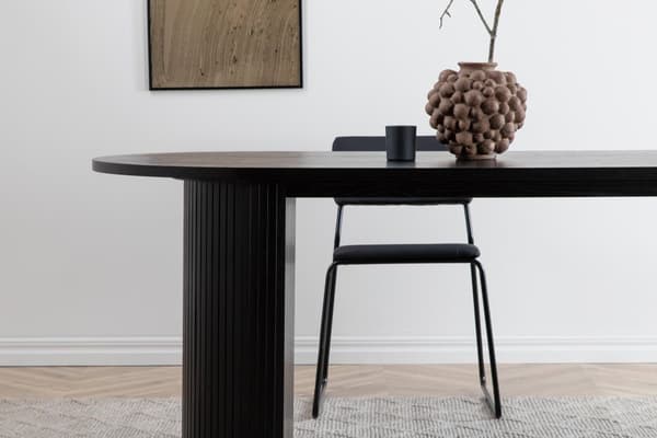 FURNLUX MATBORD BIANCA SVART 90CM