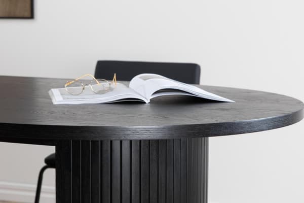 FURNLUX MATBORD BIANCA SVART 90CM