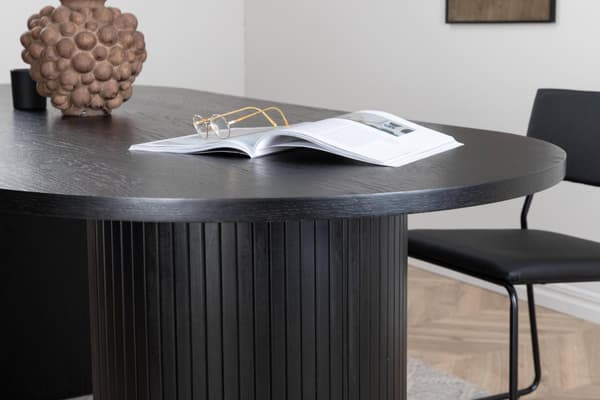 FURNLUX MATBORD BIANCA SVART 90CM