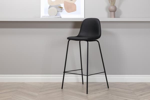 FURNLUX BARSTOL POLAR GLOSSY BLACK & BLACK 42CM