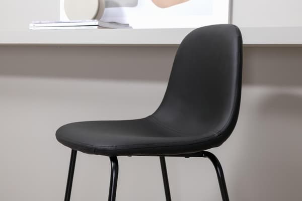 FURNLUX BARSTOL POLAR GLOSSY BLACK & BLACK 42CM