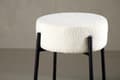 Miniatyrbillede 4 af 5: FURNLUX BARSTOL TUCSON HVID & SORT 50CM