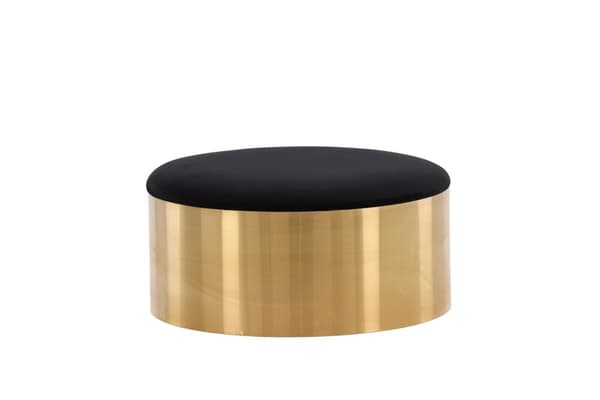FURNLUX PUFF PUFF MUSTA & KULTA 75CM