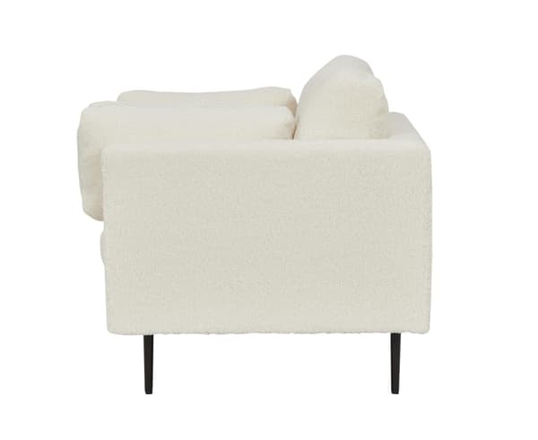 FURNLUX FÅTÖLJ BOM CREME & SVART 110CM