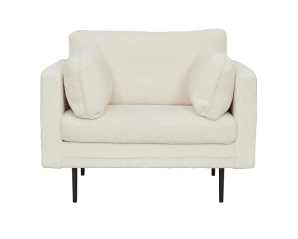 FURNLUX FÅTÖLJ BOM CREME & SVART 110CM