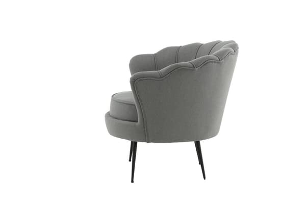 FURNLUX LÆNESTOL CALAIS GRÅ & SORT 83CM