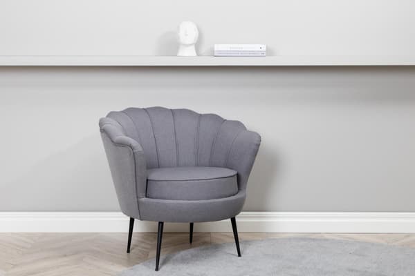 FURNLUX LÆNESTOL CALAIS GRÅ & SORT 83CM