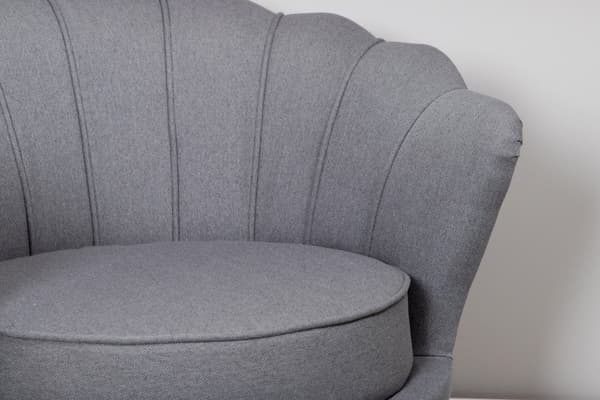 FURNLUX LÆNESTOL CALAIS GRÅ & SORT 83CM